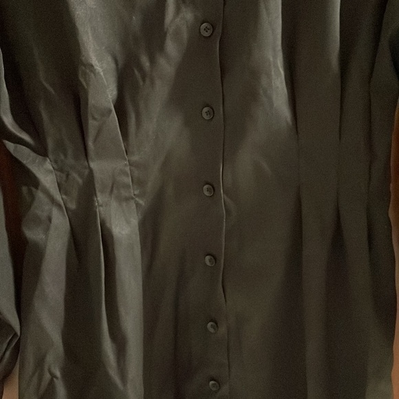 Ruched Dress Shirt Dress - Picture 5 of 7